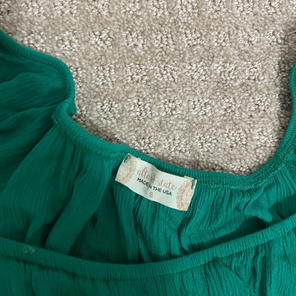 Altard state Green Ruffled Romper - Picture 2 of 3